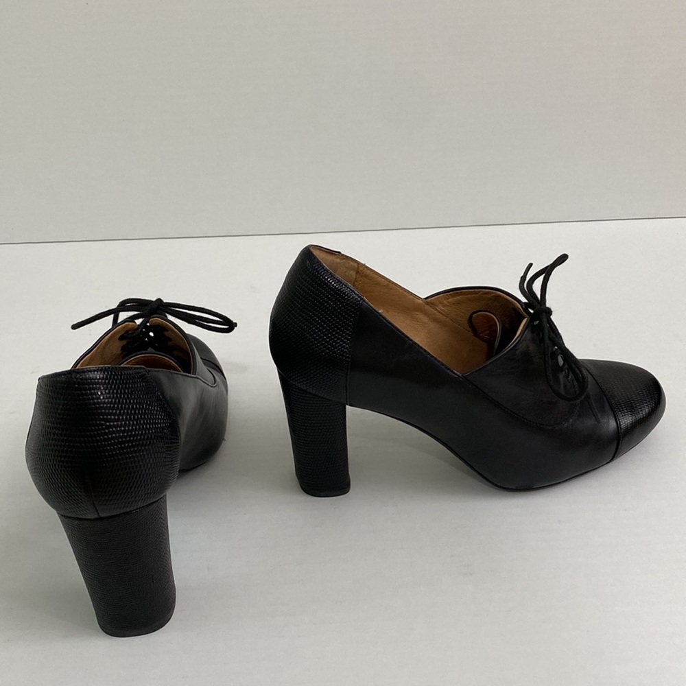 Indigo By Clarks Loyal Aster Black Leather Ladies Dress Shoes size 7.5